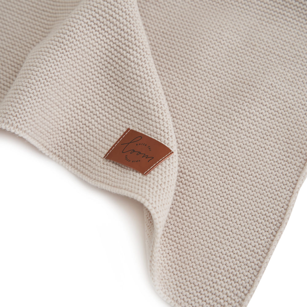 Плед детский Loom Knits, Кешью из шерсти, 100x100 см