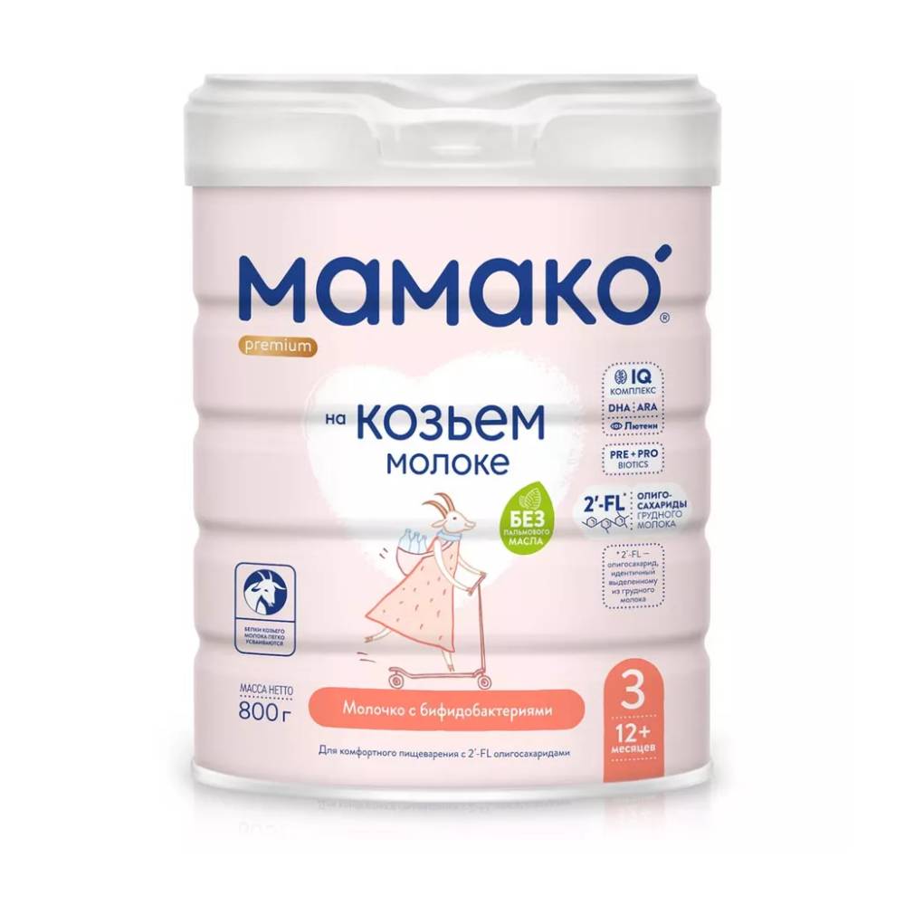 МАМАКО 3 Premium с 2'FL, с 12 месяцев 800гр