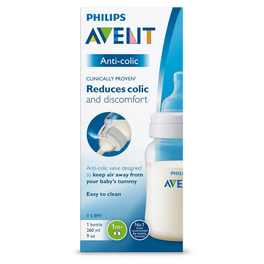 Philips Avent Детская бутылочка Anti-colic 260мл,1+мес SCF813/17