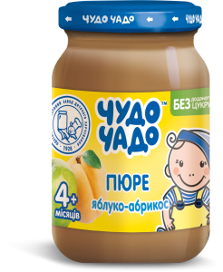 ЧУДО-ЧАДО Пюре яблоко- абрикос 170гр ЧУДО-ЧАДО Пюре яблоко- абрикос 170гр