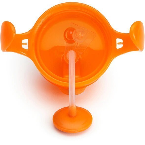 Munchkin поильник Click Lock Any Angle™ с трубочкой и ручками, Оранжевый, 207 мл. 6+