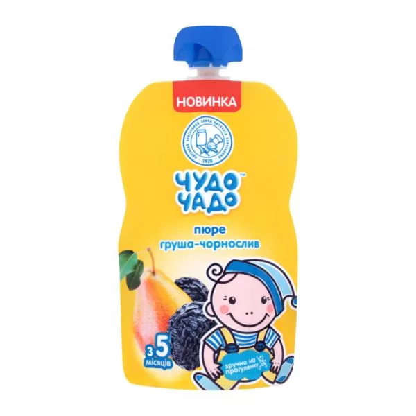ЧУДО-ЧАДО Пюре груша-чернослив 90гр ЧУДО-ЧАДО Пюре груша-чернослив 90гр