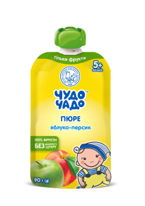 ЧУДО-ЧАДО Пюре яблоко-персик 90гр ЧУДО-ЧАДО Пюре яблоко-персик 90гр