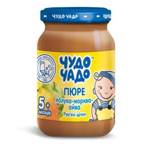 ЧУДО-ЧАДО Пюре яблоко-морковь-айва 170гр