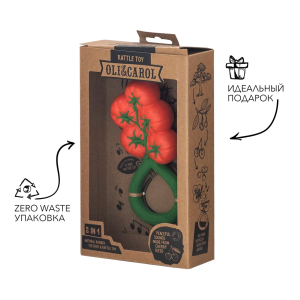 OLI&CAROL TOMATO RATTLE TOY,погремушка