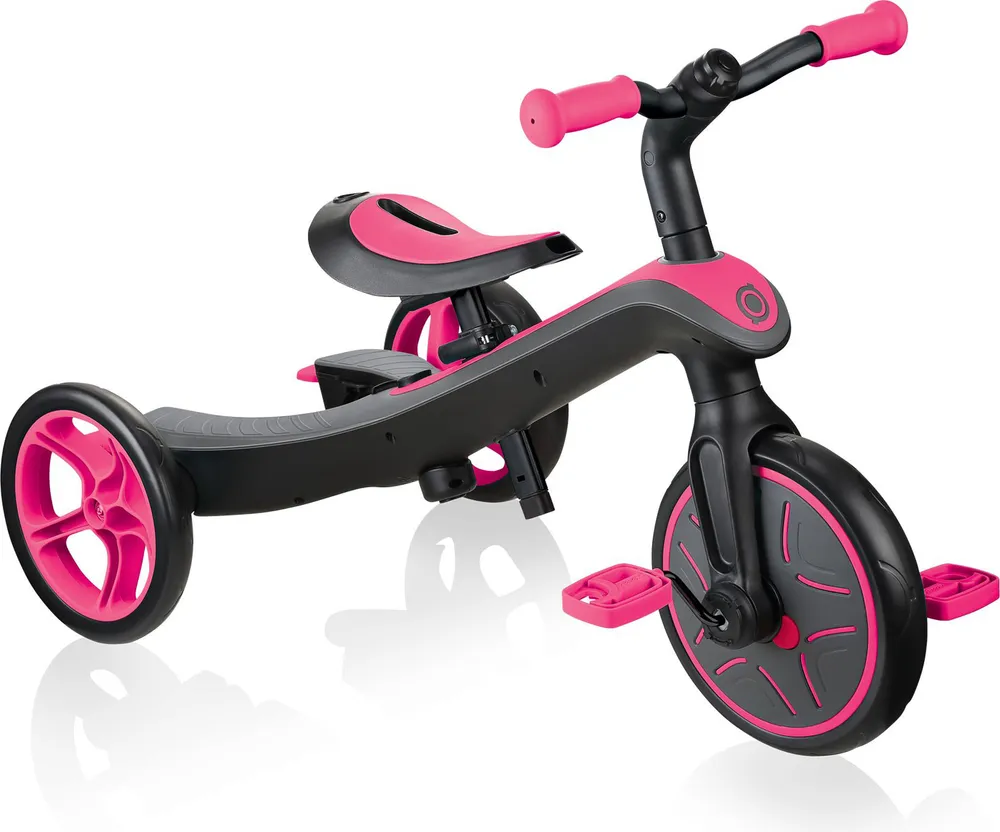 Велосипед трехколесный Globber Explorer Trike 4в1 розовый