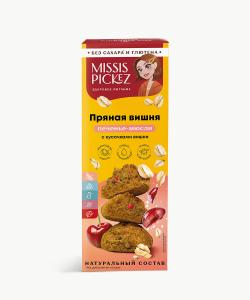Печенье-мюсли "Пряная вишня" с кусочками вишни "Missis Pickez" 100г Печенье-мюсли "Пряная вишня" с кусочками вишни "Missis Pickez" 100г