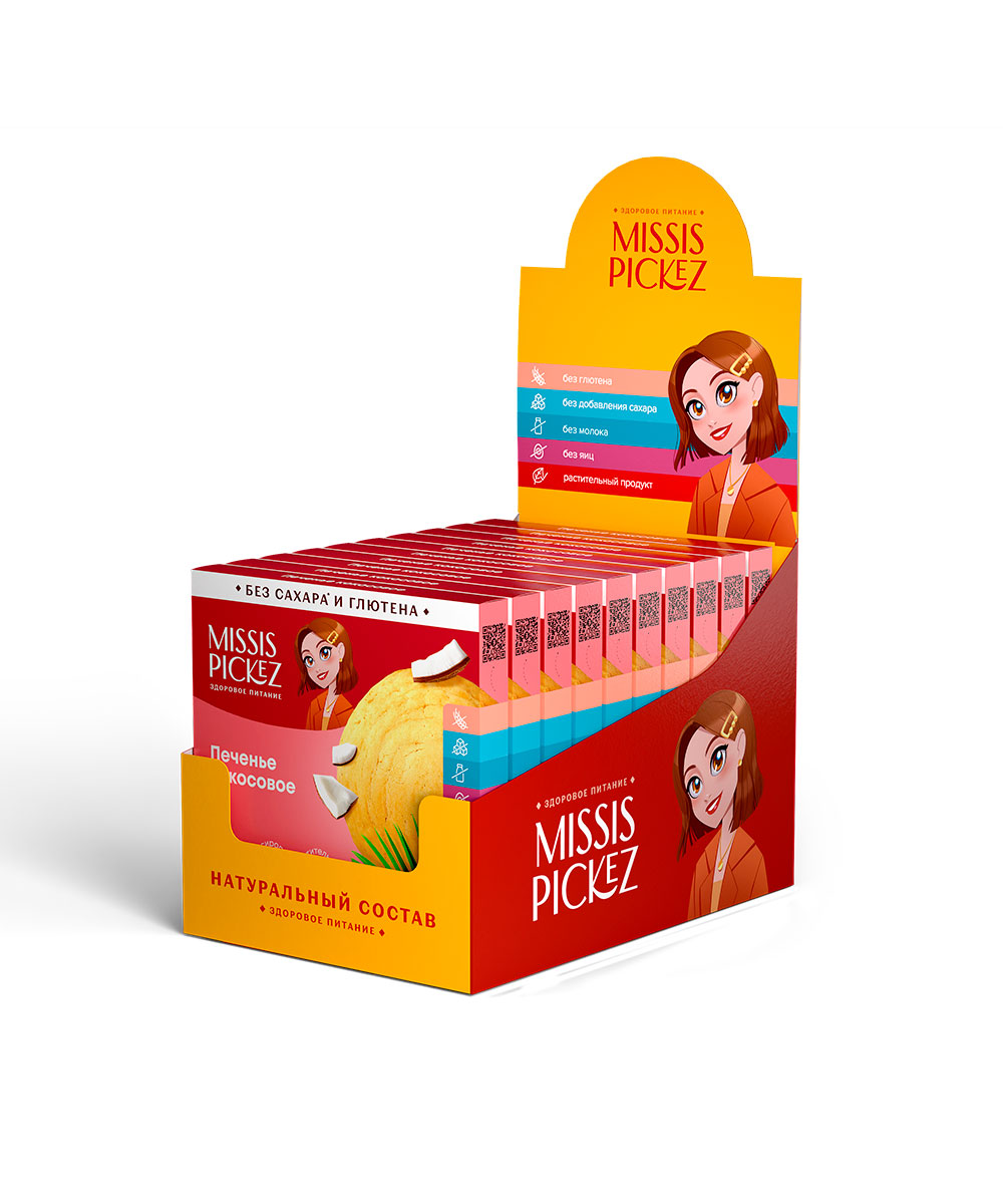 Печенье Миндальное "Missis Pickez", 100г Печенье Миндальное "Missis Pickez", 100г