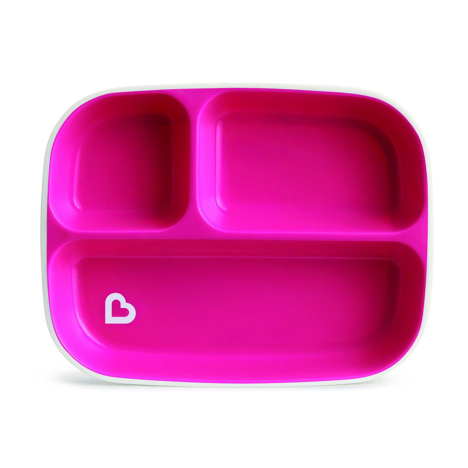 Munchkin набор тарелок секционных Splash™, Розовая-Фиолетовая, 2шт/уп, 6+