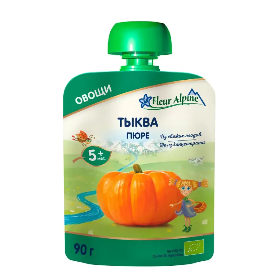 Пюре тыква Fleur Alpine 90гр