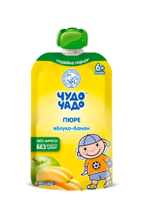 ЧУДО-ЧАДО Пюре яблоко- банан 180гр ЧУДО-ЧАДО Пюре яблоко- банан 180гр