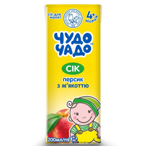 ЧУДО-ЧАДО Сок персик с мякотью 200мл ЧУДО-ЧАДО Сок персик с мякотью 200мл