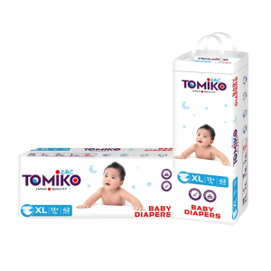 ПОДГУЗНИКИ ДЕТСКИЕ XL (13+ КГ) 42 ШТ. TOMIKO PREMIUM SOFT