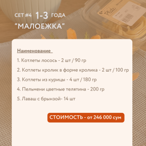 СЕТ #4 1-3 ГОДА "МАЛОЕЖКА"