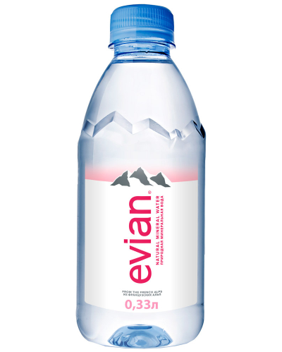 Evian природная вода, 0,33LP