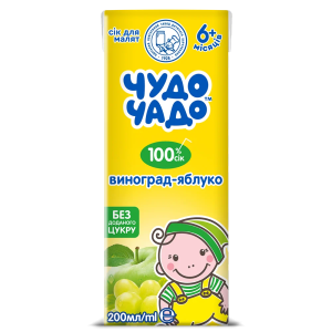 ЧУДО-ЧАДО Сок Виноград - яблоко 200мл ЧУДО-ЧАДО Сок Виноград - яблоко 200мл