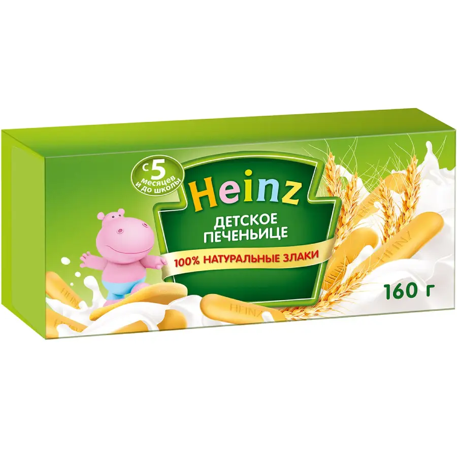 Печенье Heinz натуральные злаки 160г с 5месяцев