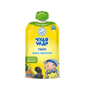 ЧУДО-ЧАДО Пюре груша-чернослив 90гр