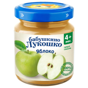 Бабушкино лукошко пюре из яблок 100г