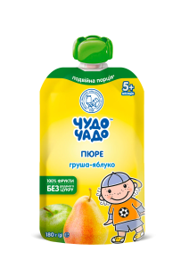 ЧУДО-ЧАДО Пюре груша-яблоко 180гр ЧУДО-ЧАДО Пюре груша-яблоко 180гр