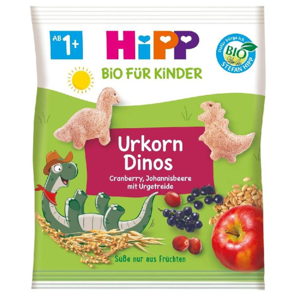 HIPP SNACK Ancient Grain Dinos Снеки для детей 30 гр