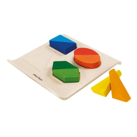 Деревянная рамка-вкладыш Plan Toys "Геометрия формы" PL5645