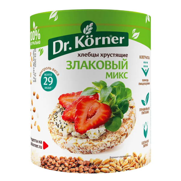 Dr. Korner хлебцы "Злаковый микс" 90 гр