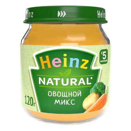 Пюре Heinz овощной микс 120г с 5месяцев
