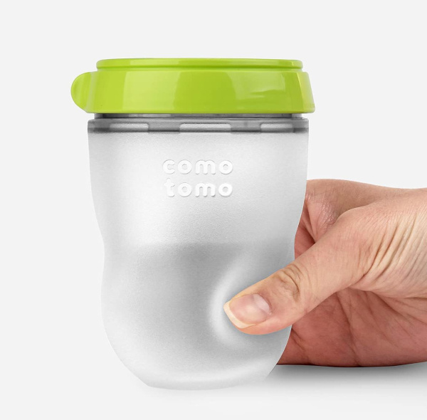 ComoTomo бутылочка силикон 250мл 0+ зелен