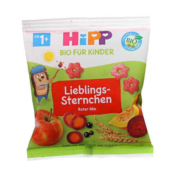 HIPP SNACK Favourite Crispy Stars Снеки для детей 30 гр