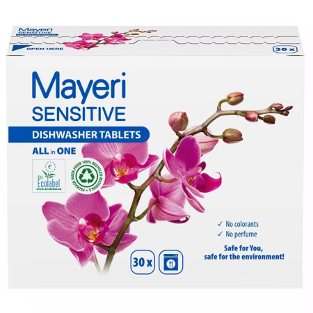 М805 MAYERI Sensitive Таблетки для посудомоечных машин 30 шт