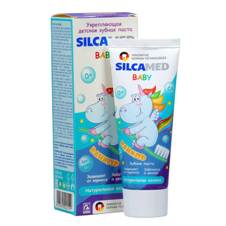 ROCS Silcamed baby Детская зубная паста Ванил 1+, 65г