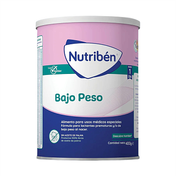 Детское питание LECHE NUTIRIBEN BAJO PESO (LOW WEIGH) 400 гр