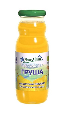 Детский сок без сахара Fleur Alpine груша, 0.2 л, 4+