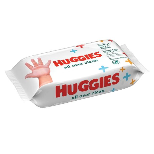 Салфетки влажные Хаггис/Huggies All over clean 56х10