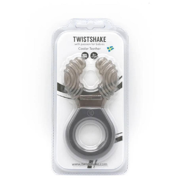 Прорезыватель "Twistshake" серый 2+м