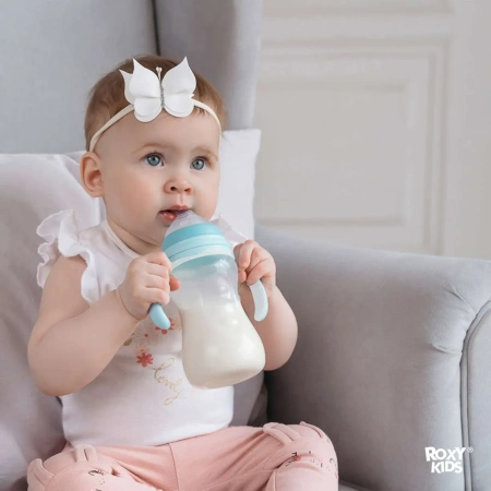 ROXY-KIDS Бутылочка с антиколиковой соской 260 мл 0+ мес