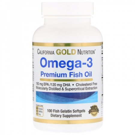 Рыбий жир омега-3 премиум-класса от California Gold Nutrition®