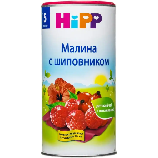 HIPP Детский чай Малина Шиповник 200гр