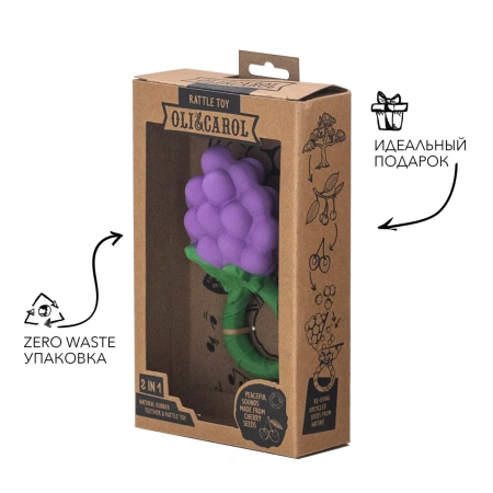 OLI&CAROL GRAPE RATTLE TOY,погремушка