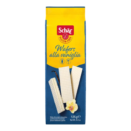 Вафли Schaer безглютеновые со вкусом ванили Wafers alla vaniglia 125г
