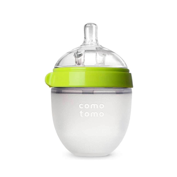 ComoTomo бутылочка силикон 150мл 0+ зелен