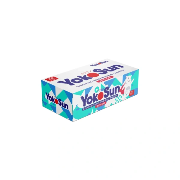 Бумажные гигиенические салфетки детские YokoSun, 200 шт