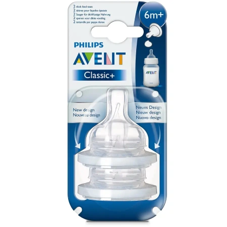 Соска для густых жидкостей Philips Avent Anti-colic с 6месяцев 2шт SCF636/27
