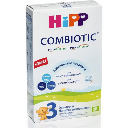 HiPP Combiotic 3 сухая десткая молочная смесь с лактобактериями 300 г с 12 месяцев