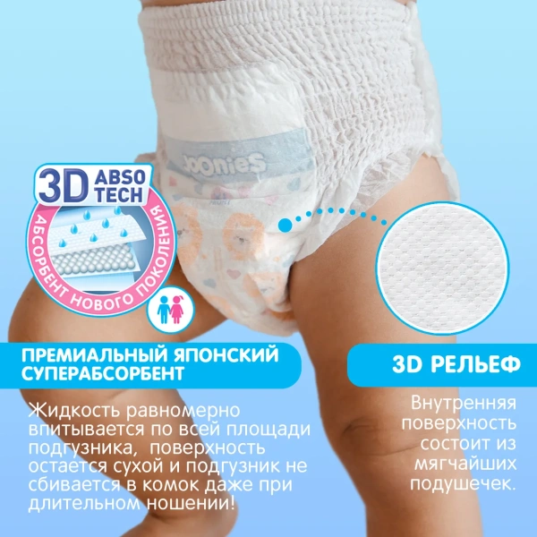 478 Трусики JOONIES Premium Soft XL 38 (12-17 кг)