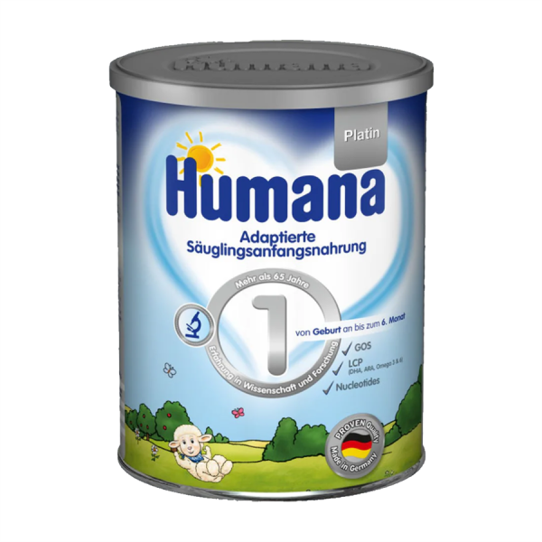 Смесь Humana Platin 1 400 g MP  молочная, быстрорастворимая, 0-6 мес.