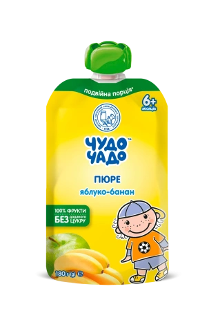 ЧУДО-ЧАДО Пюре яблоко- банан 180гр ЧУДО-ЧАДО Пюре яблоко- банан 180гр