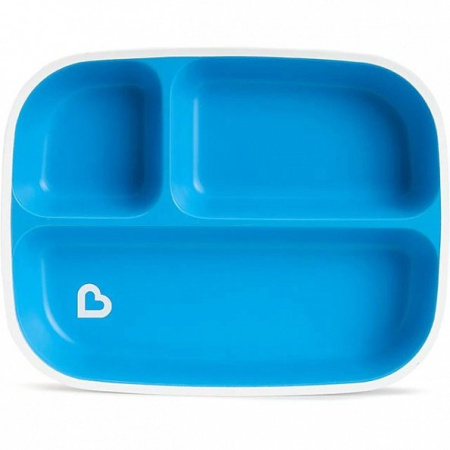 Munchkin набор тарелок секционных Splash™ Голубая-Зелёная, 2шт/уп, 6+