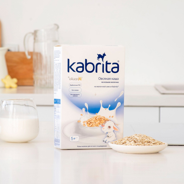 Kabrita/Кабрита каша на козьем молоке овсяная, 180г, с 5месяцев